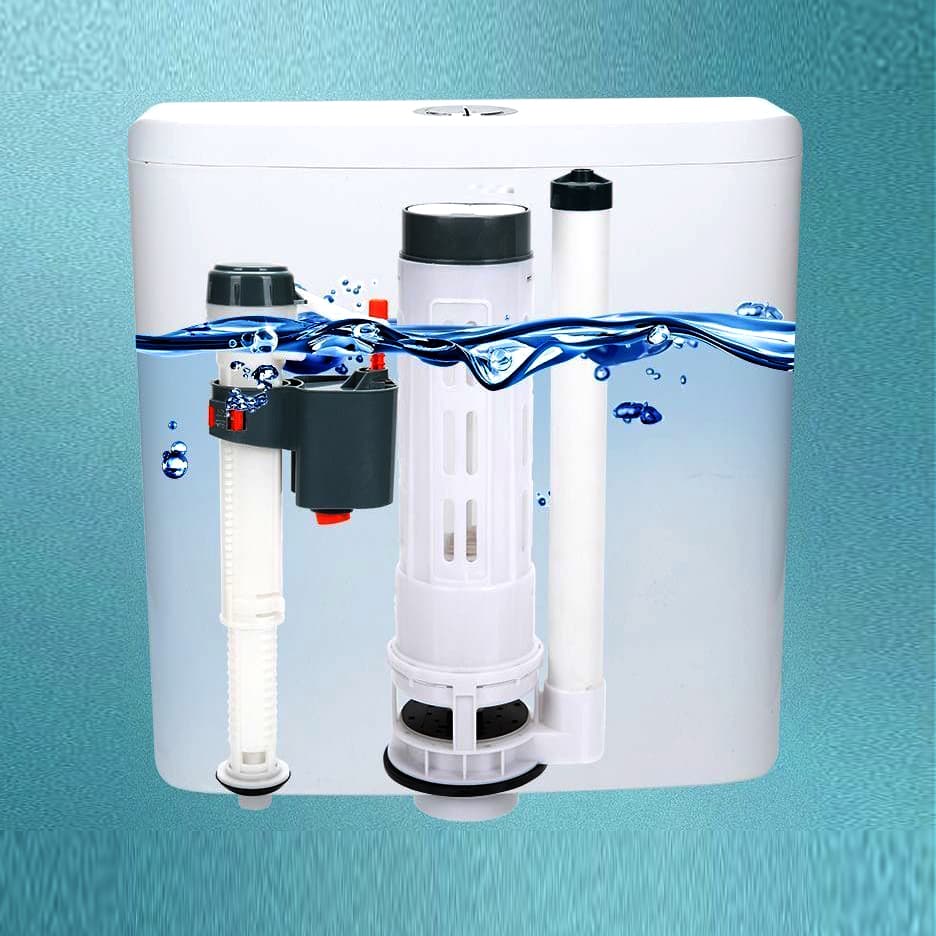 Exposed cisterns as a focal point in modern bathrooms