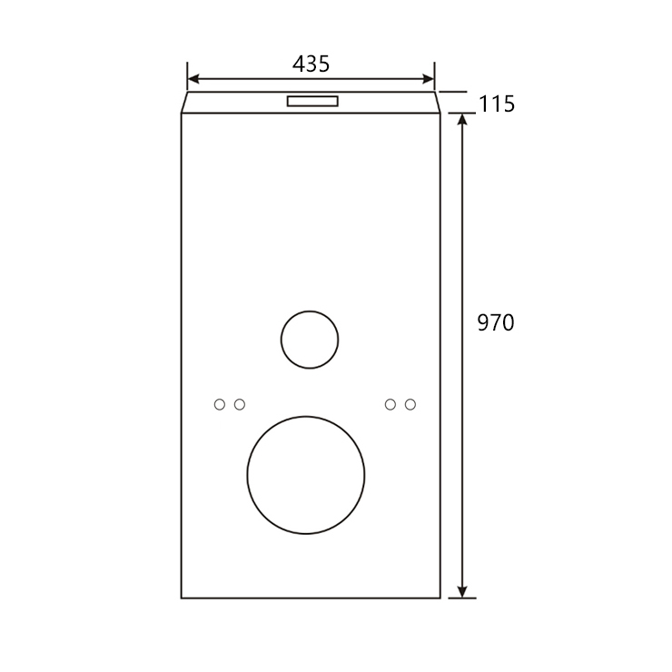 Luxury glass flush tank with sleek design