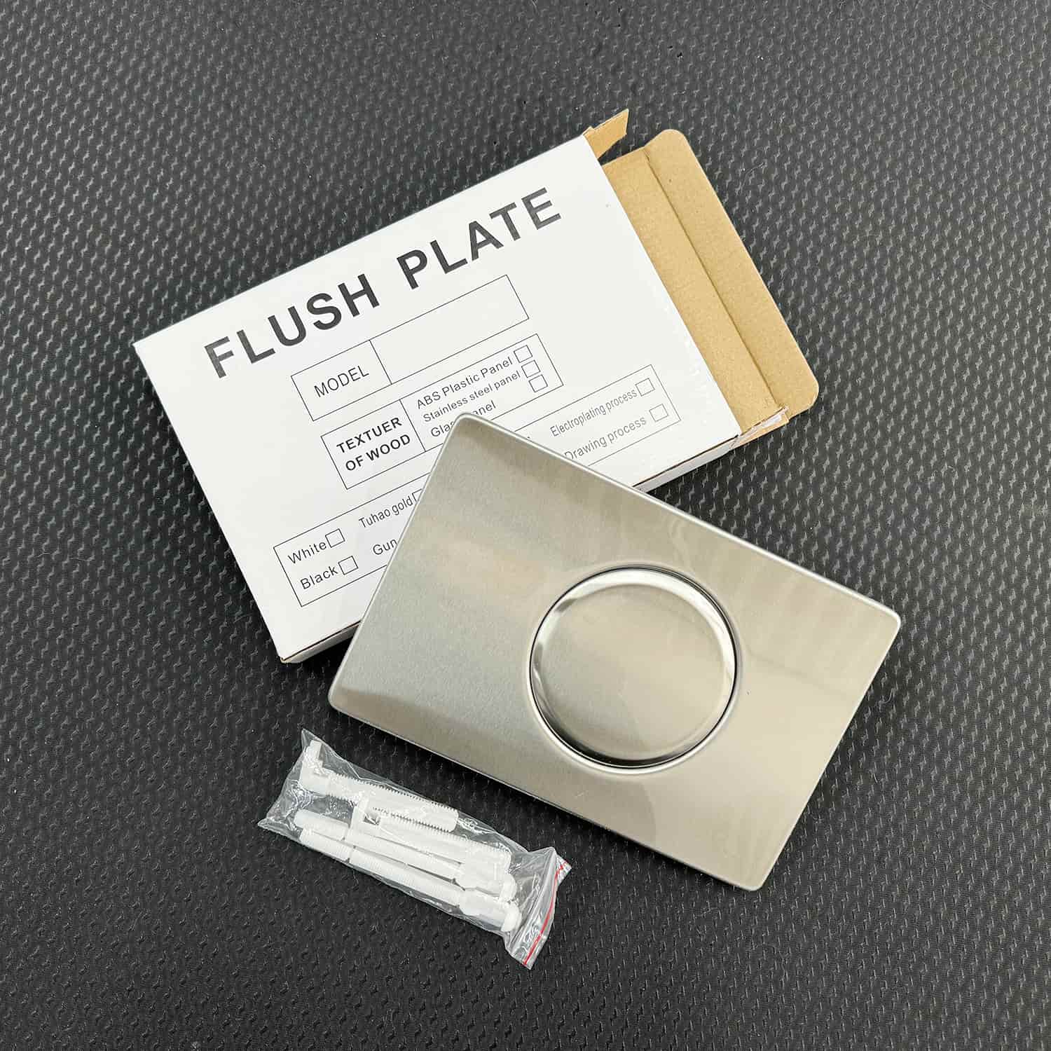 Customizing flush tank button finishes