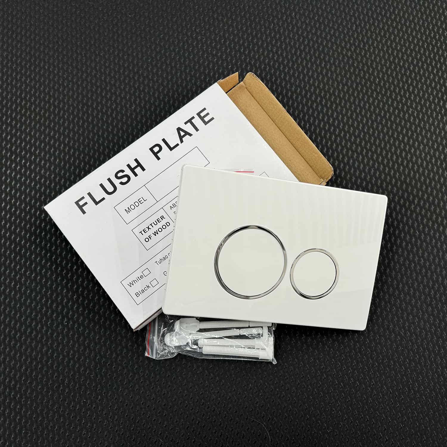 Modern dual flush toilet button