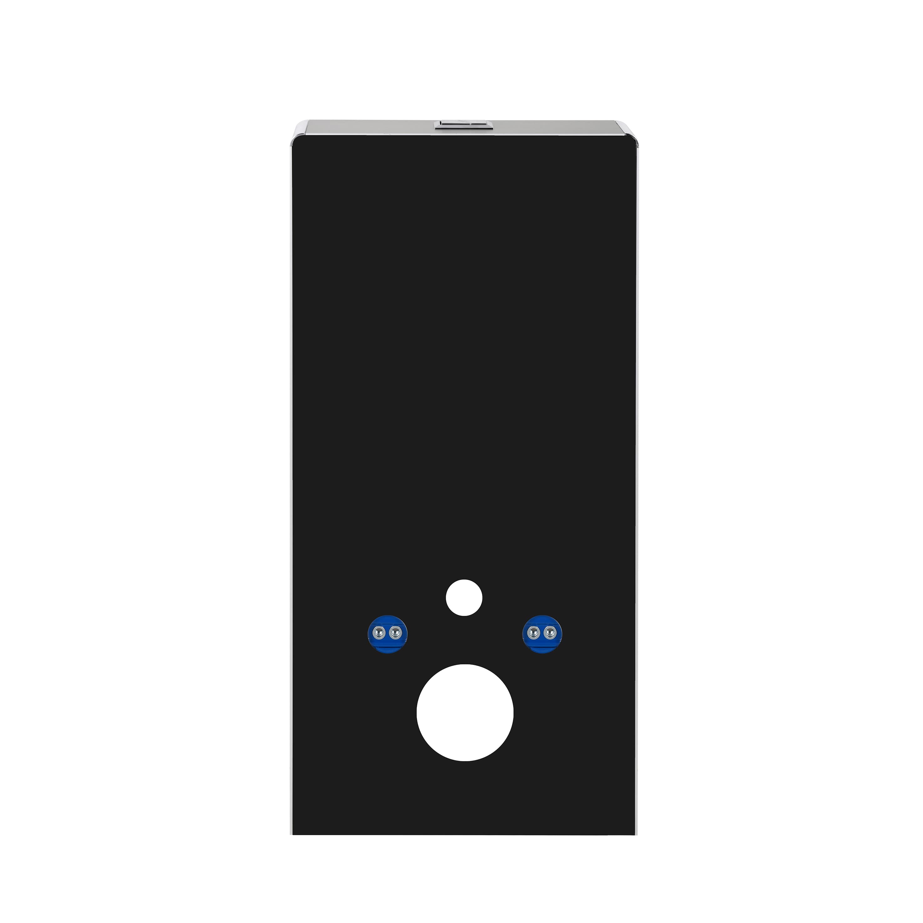 Elegant glass reservoir for toilets