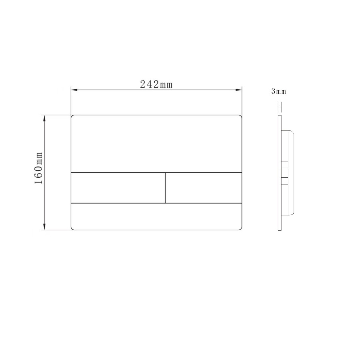 Flush mount push button switch