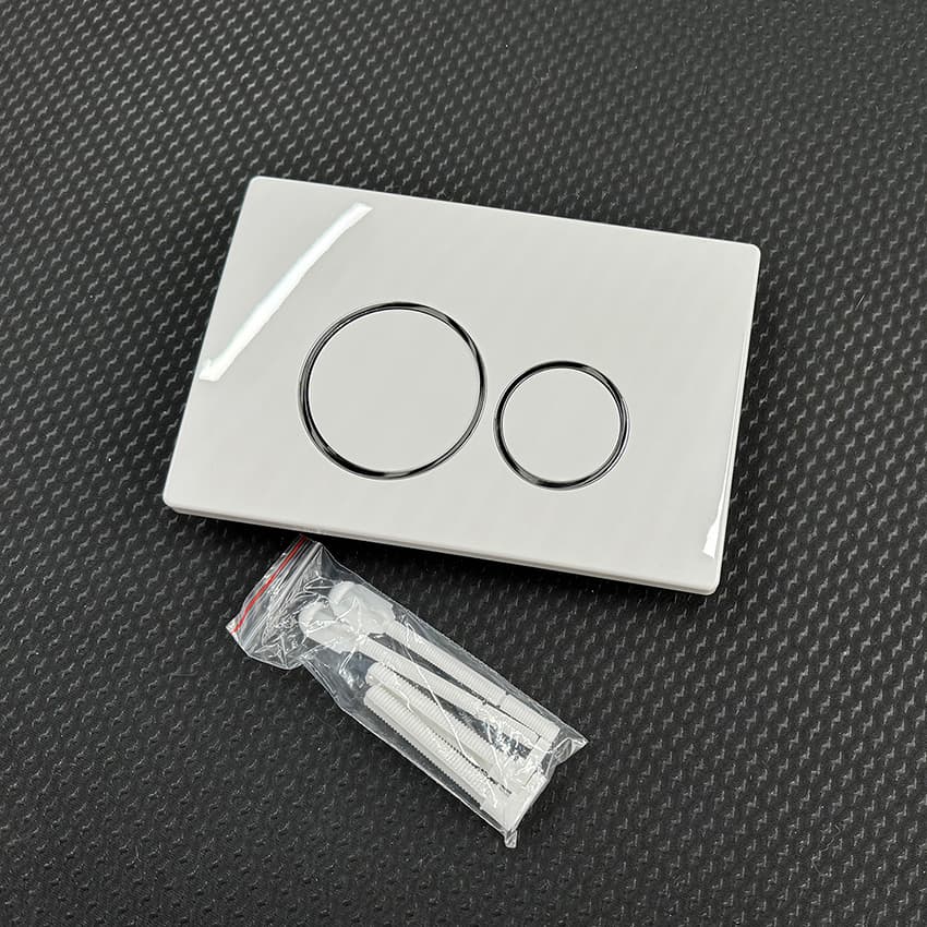 Universal toilet cistern push button