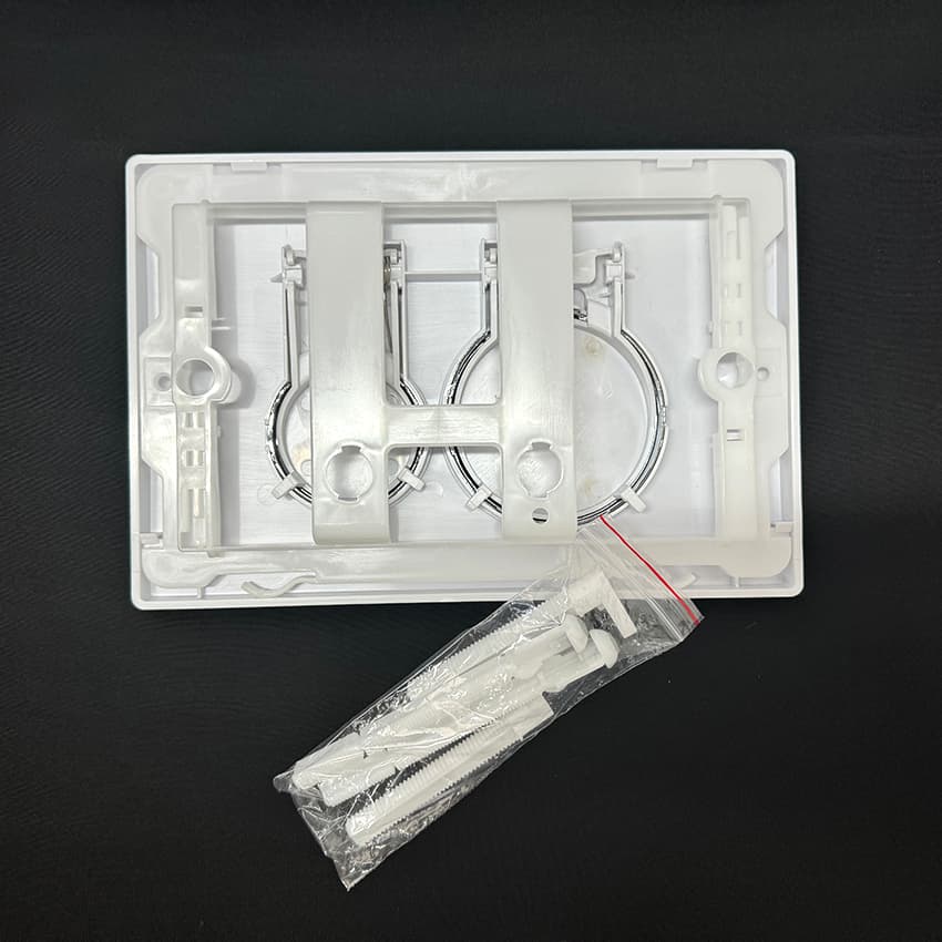 Toilet flush button assembly