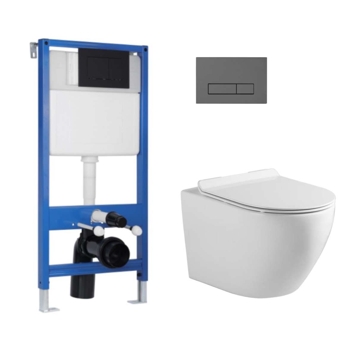 Compatible with universal concealed cistern systems.