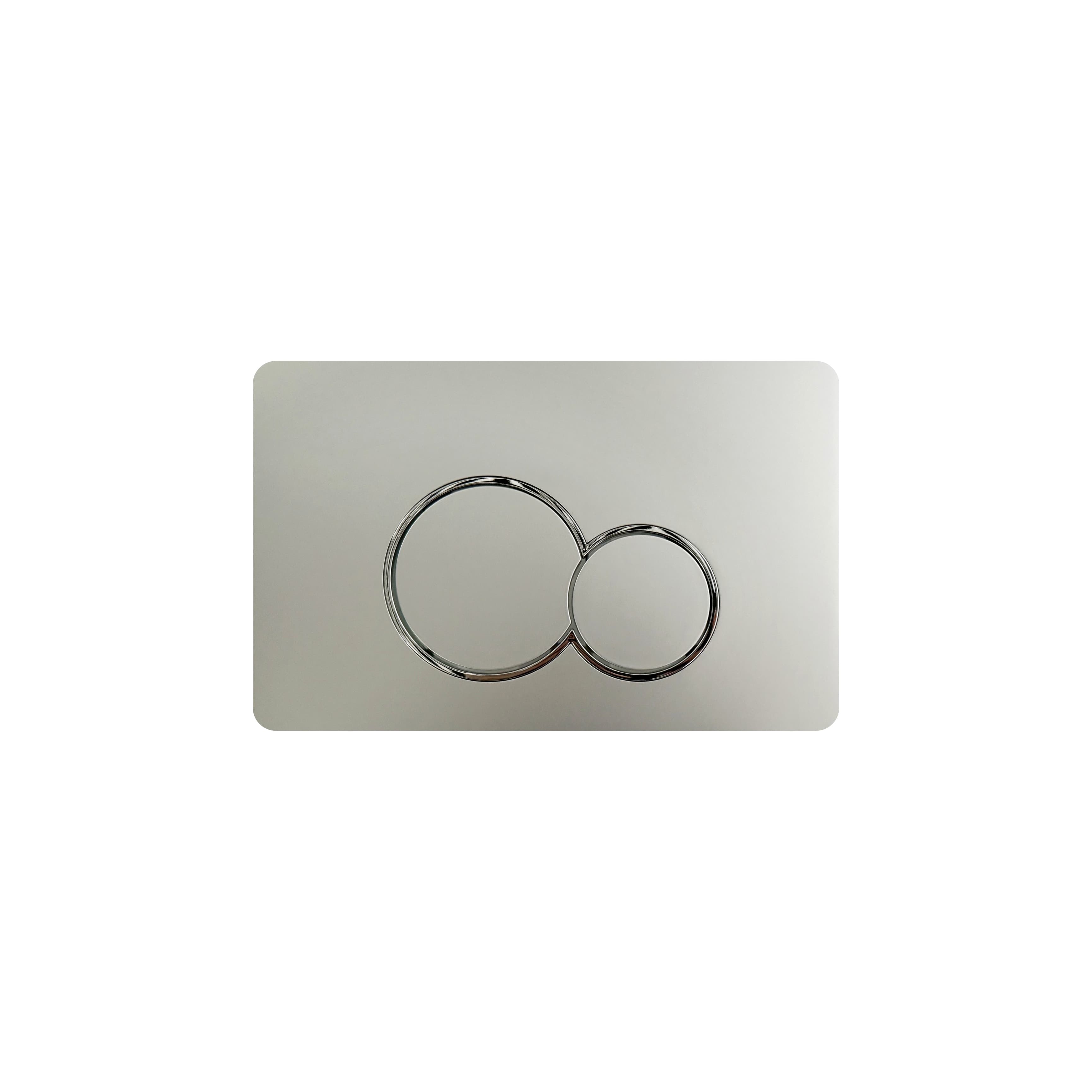Textured silver ABS panel for concealed cisterns