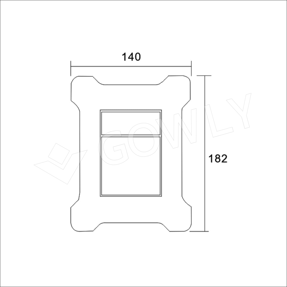 tileable flush plate