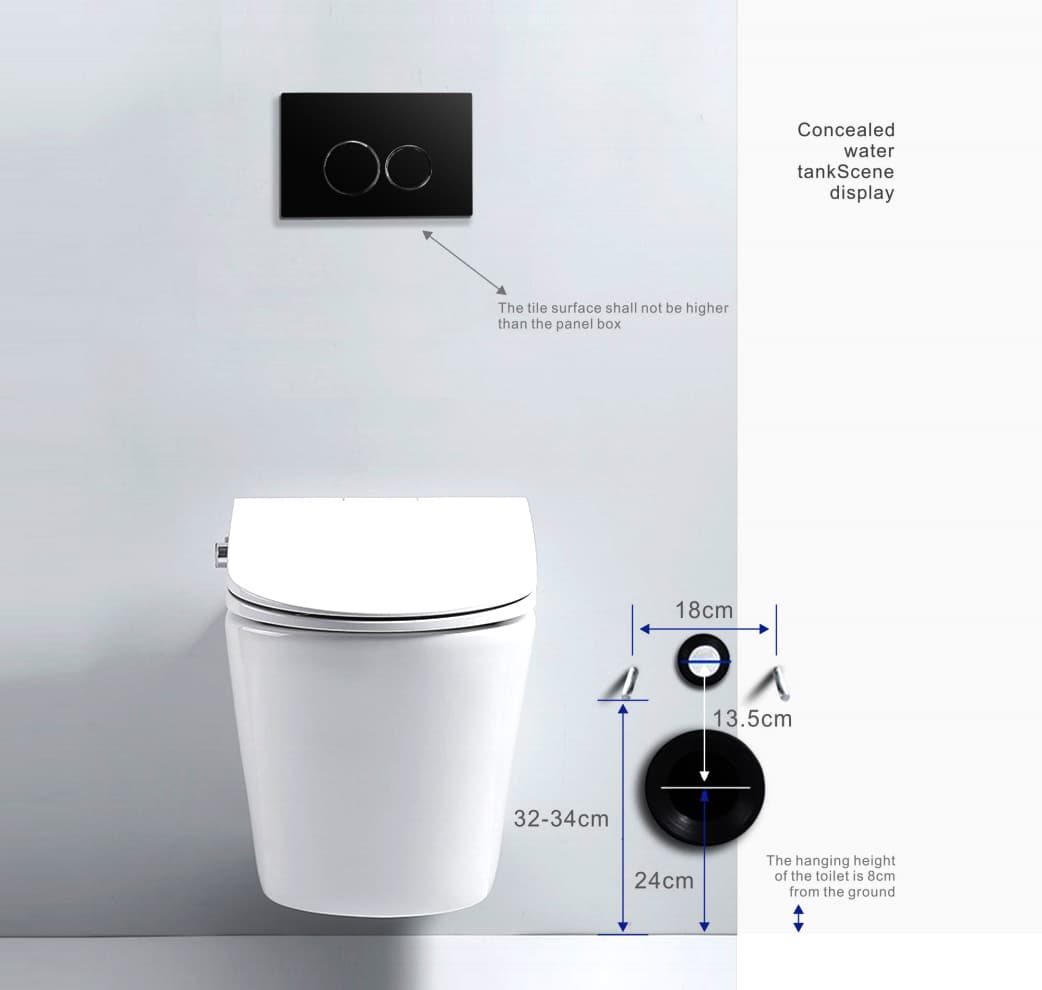 Heavy-Duty Concealed Cistern with 400kg Load Capacity
