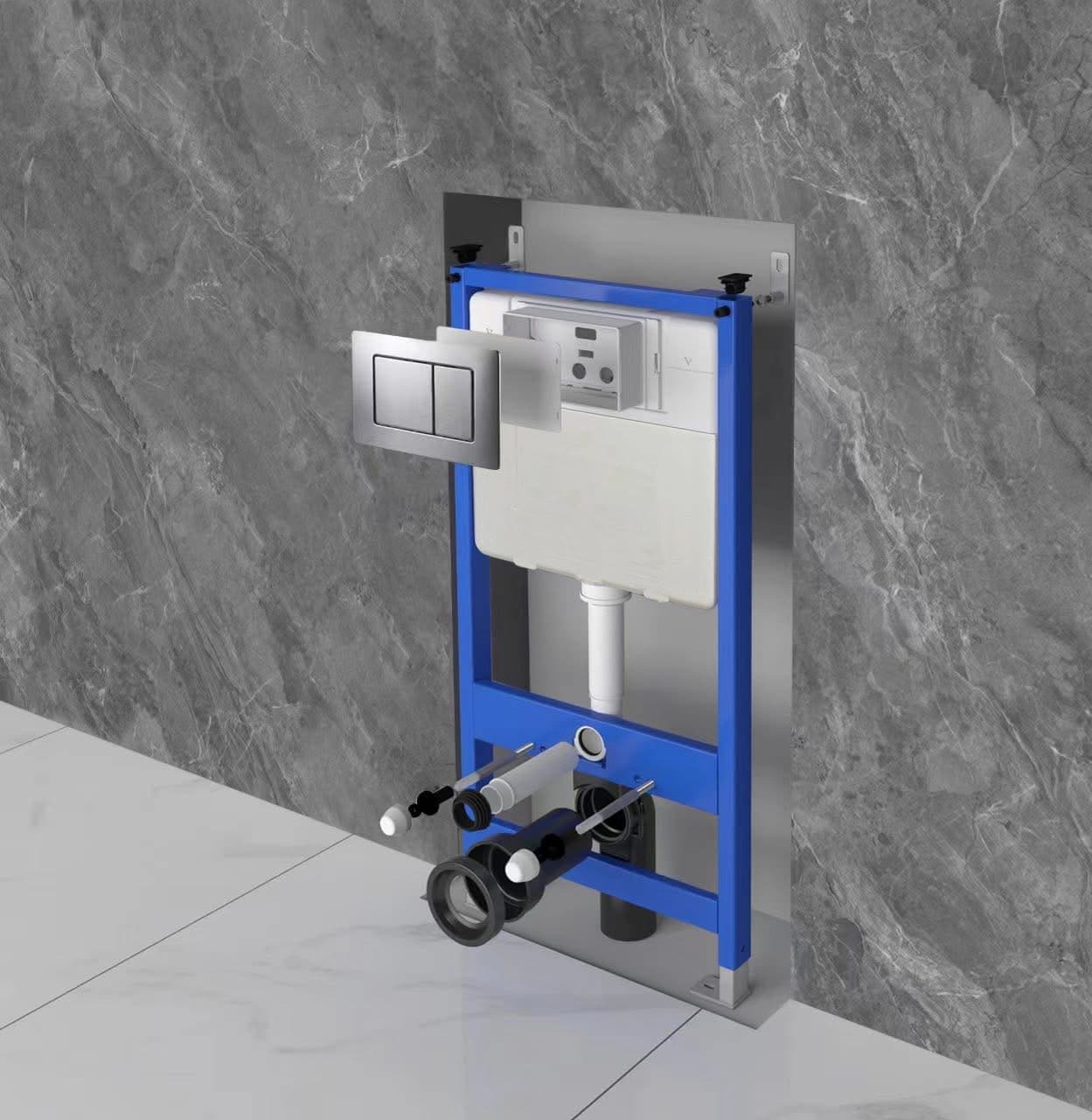Concealed water tank with copper angle valve