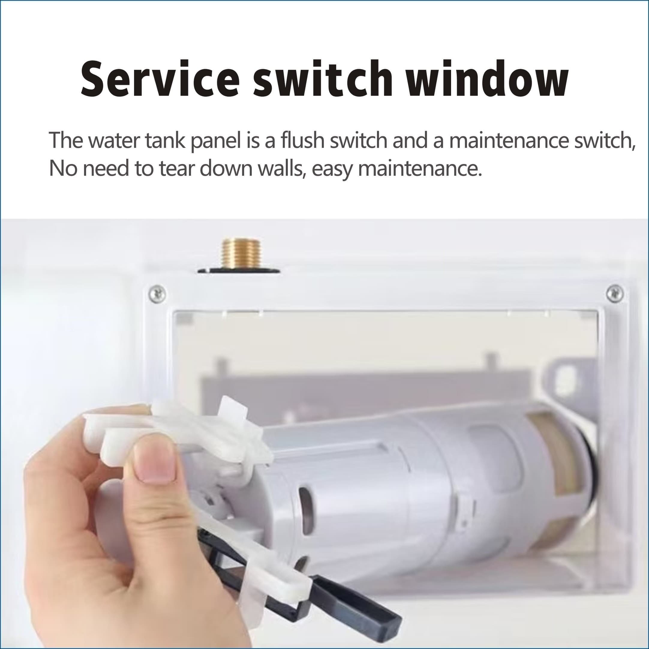 Frame-Free High-Efficiency Concealed Cistern