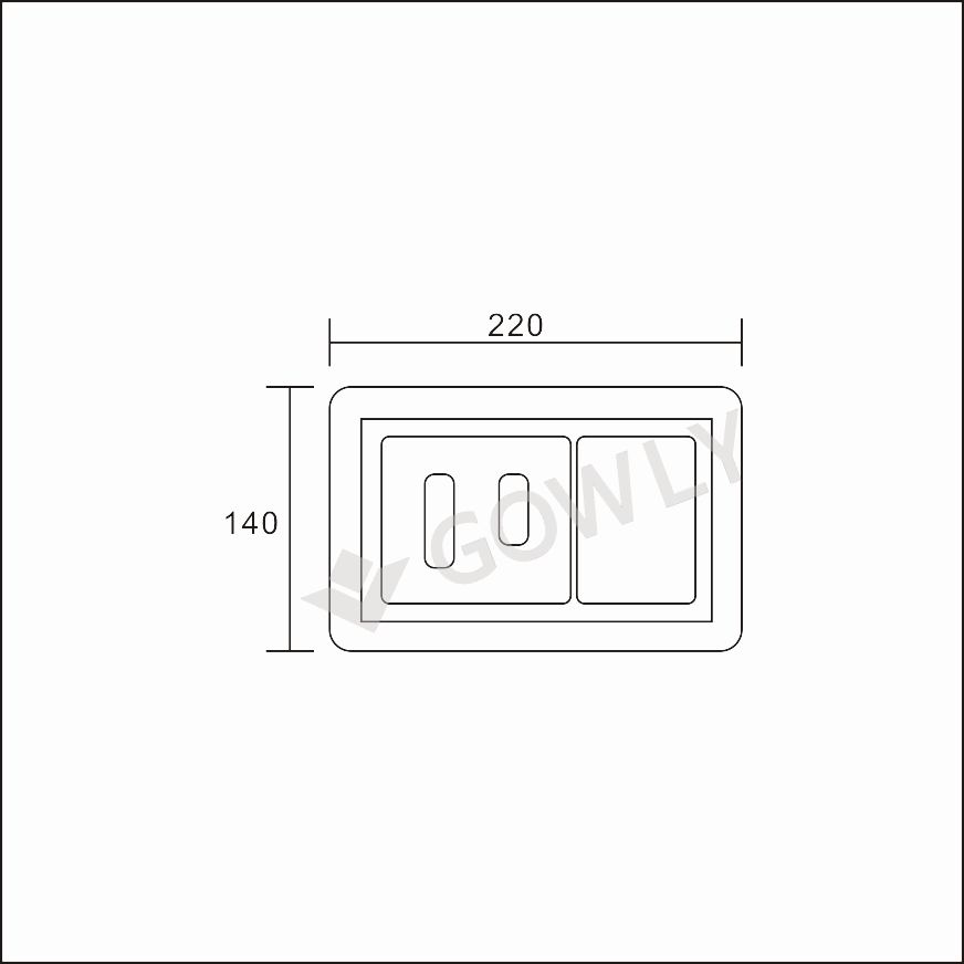 tileable flush plate