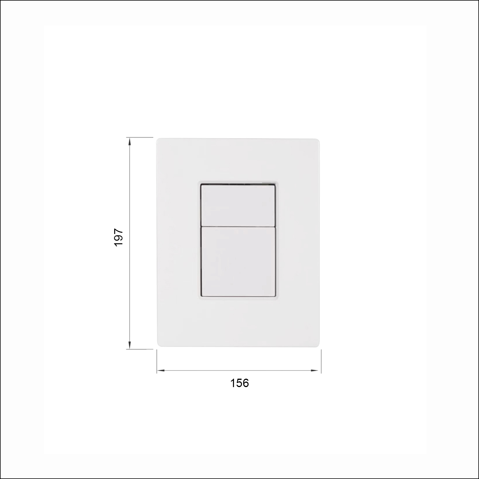 White ABS plastic pneumatic water tank panel